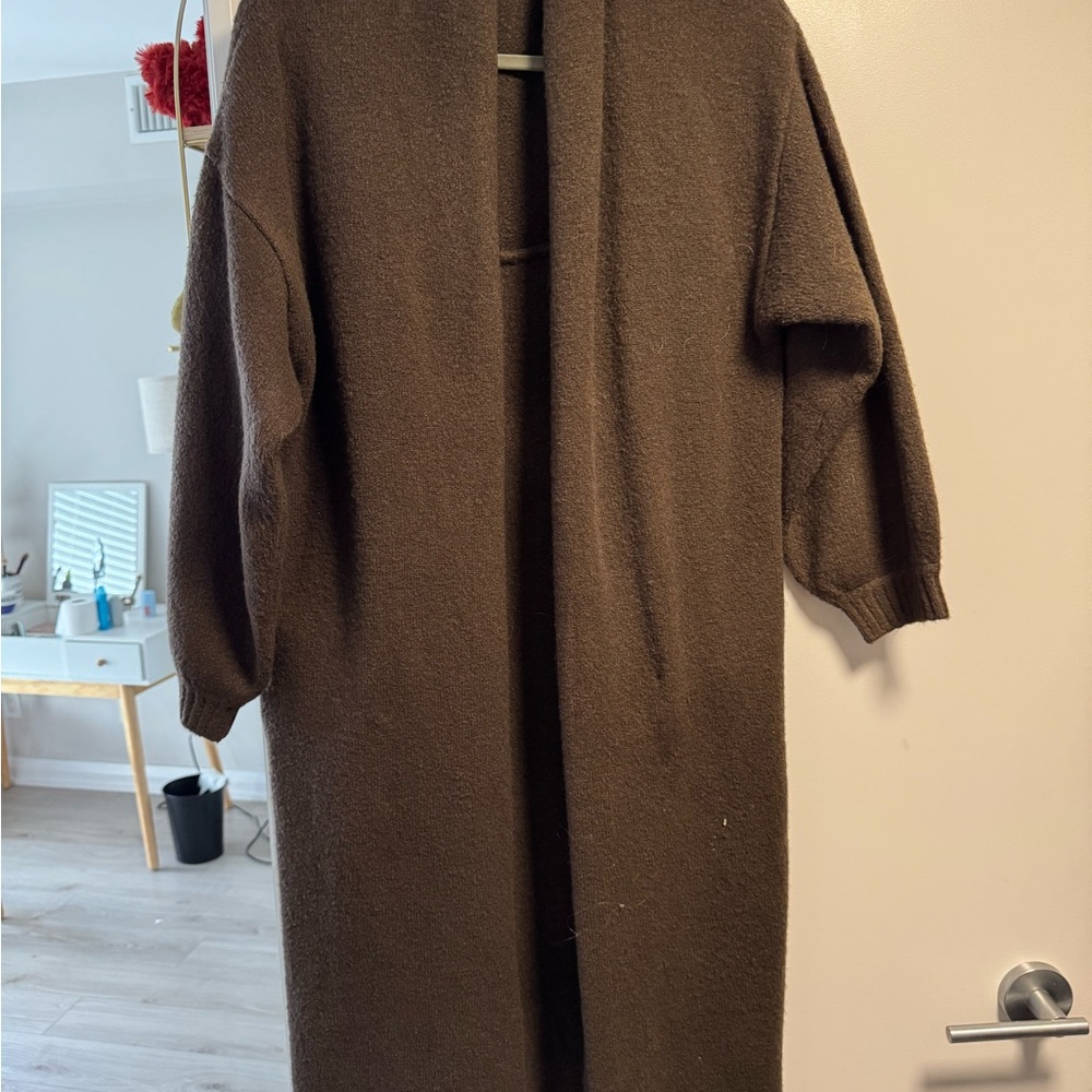 OAK + FORT Chocolate Knit Cardigan